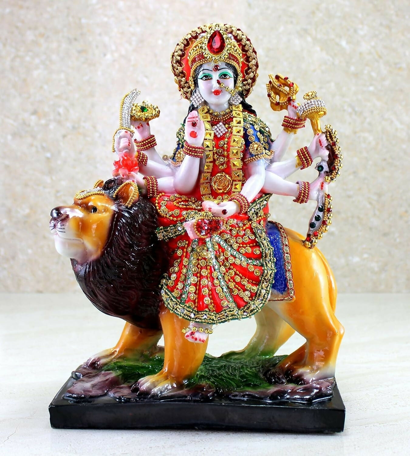 Esplanade Resin Maa Durga Mata Rani Sherawali Murti Idol