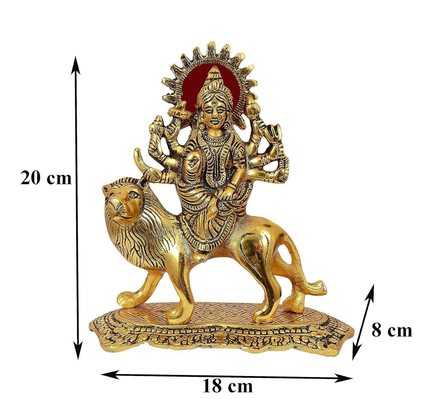 Nexplora Industries Metal Durga Maa Idol