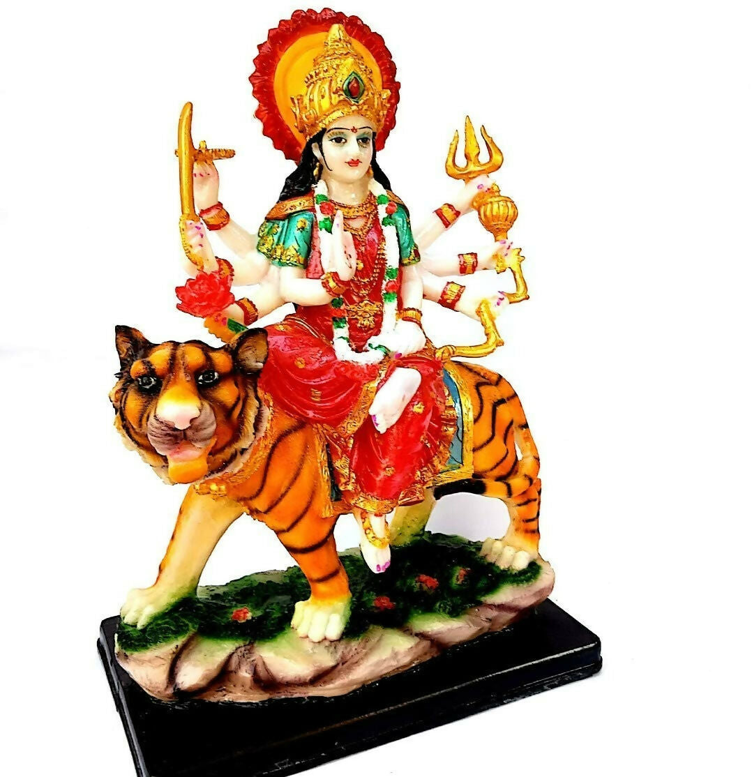 Marble Finish Goddess Maa Durga Devi Idol