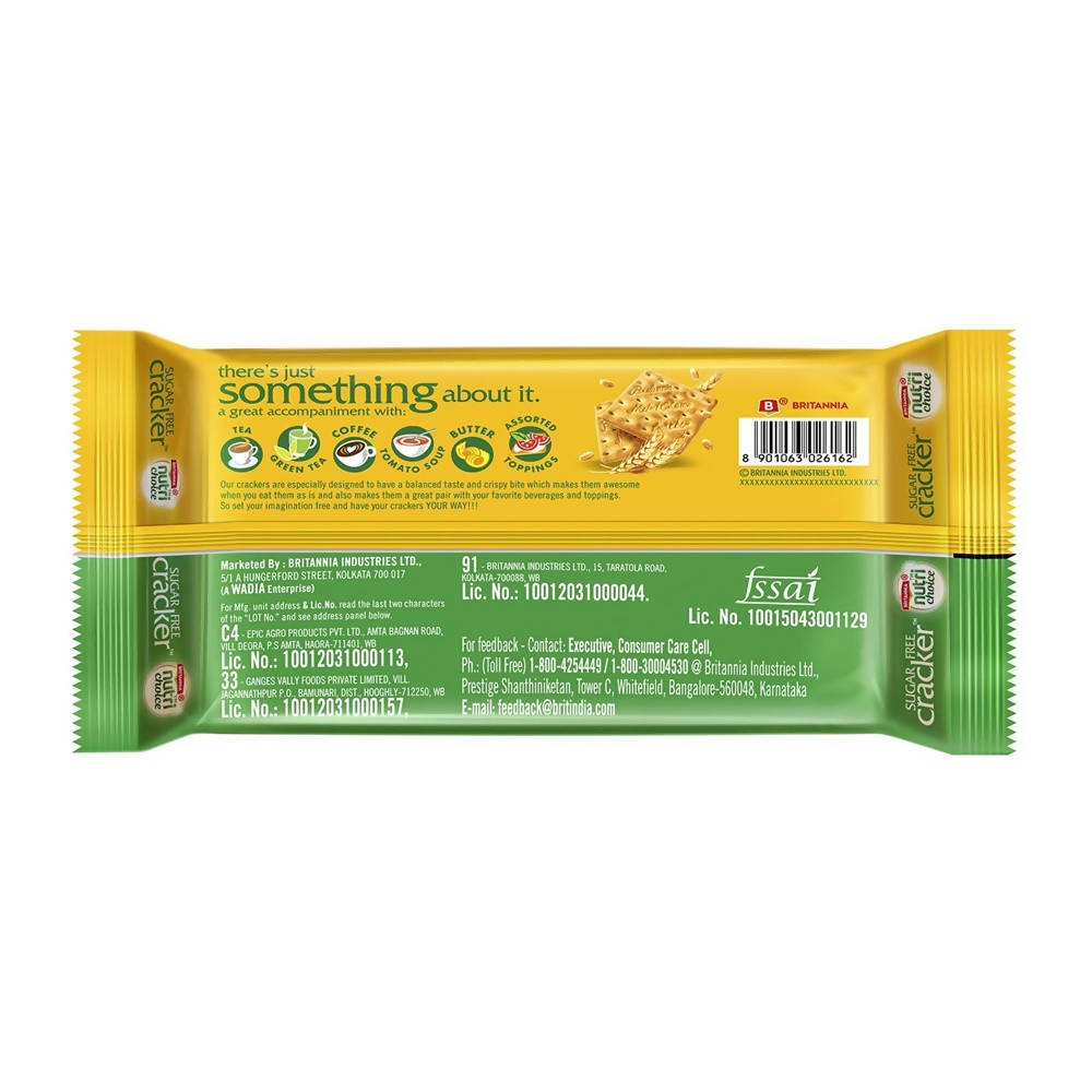 Britannia NutriChoice Sugar Free Cracker Biscuits