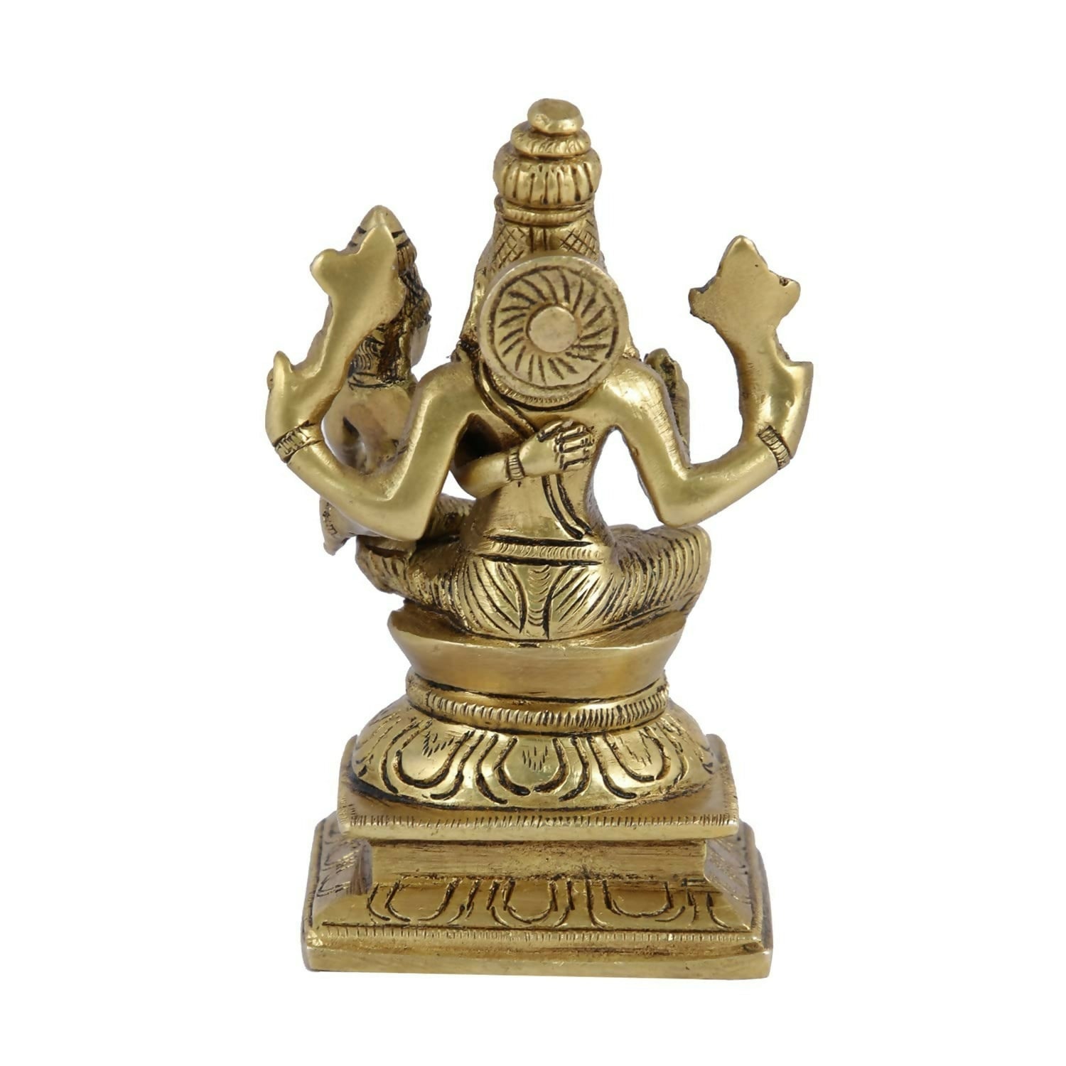 Craftvatika Lakshmi Narasimha Murti Brass Vishnu Laxmi Narayan Idol Statue