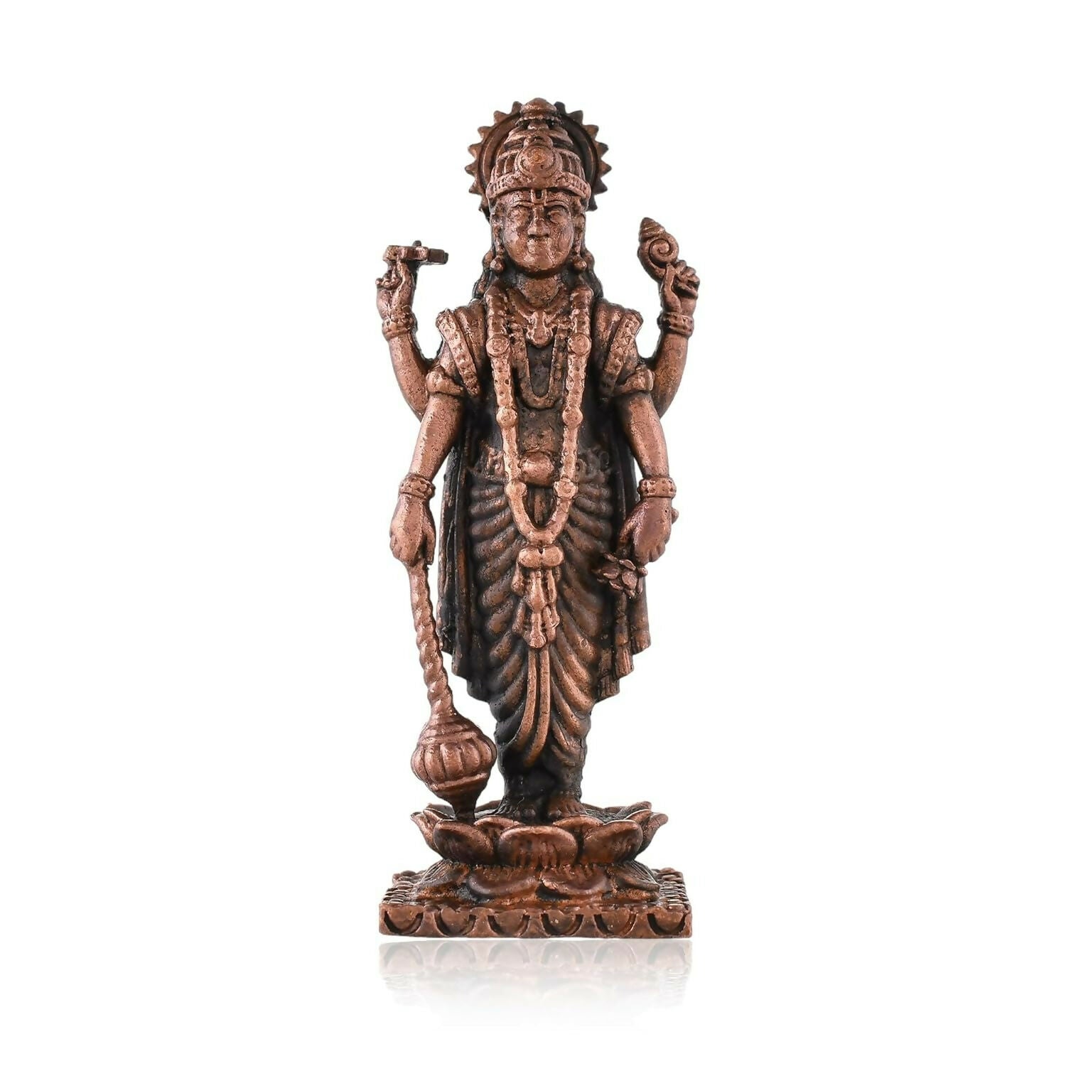 Craftvatika Copper Vishnu Idol