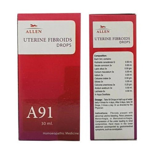 Allen Homeopathy A91 Uterine Fibroids Drops