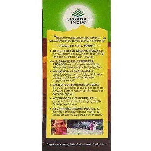 Organic India Tulsi Green Tea Lemon Ginger 25 Tea Bags