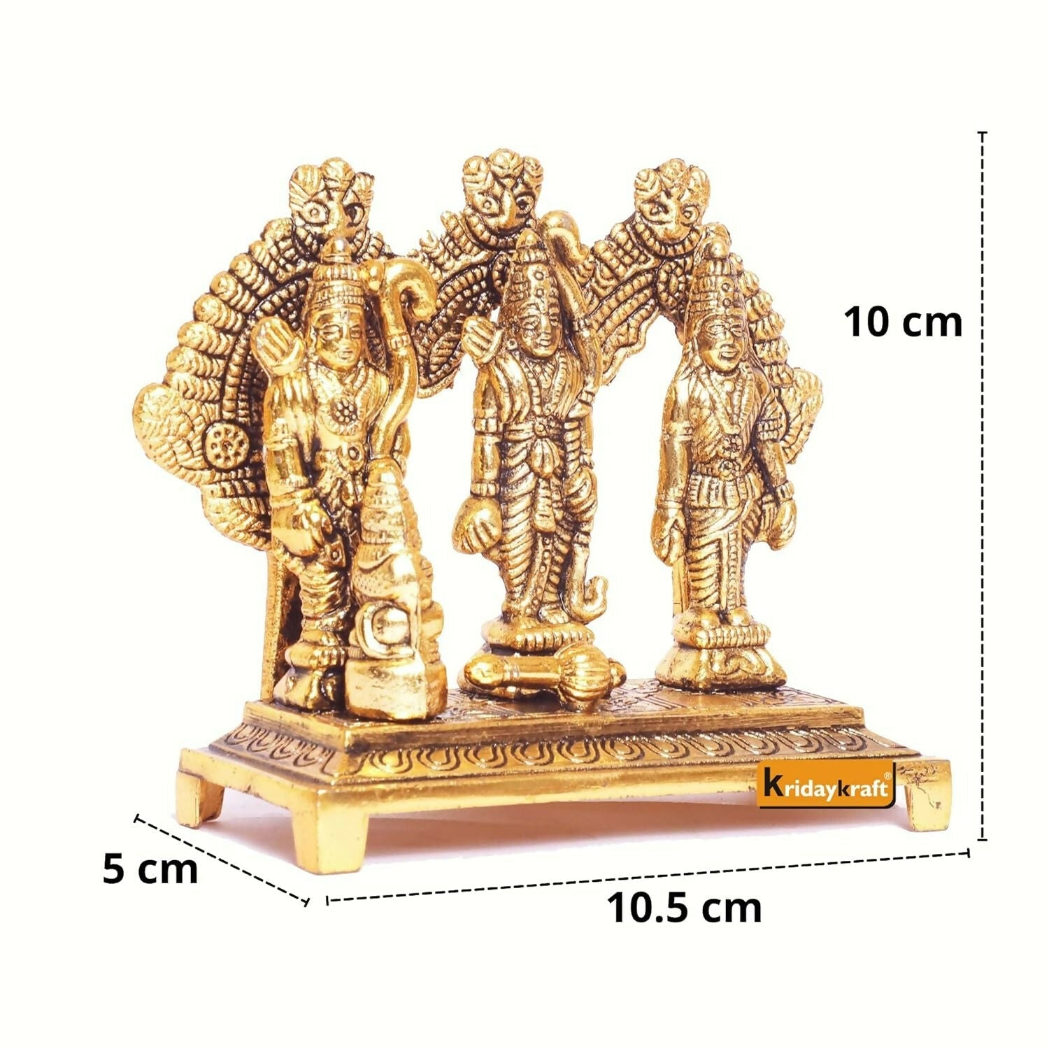 KridayKraft Shri Ram Darbar Metal Statue