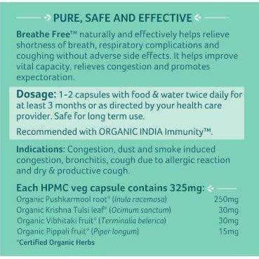 Organic India Breathe Free Capsules