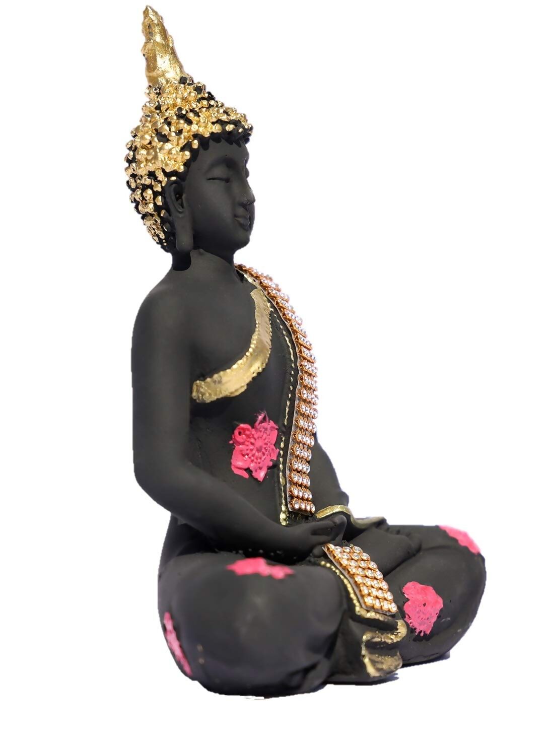 Shri Balaji Enterprises Polyresin Sitting Lord Buddha Idol