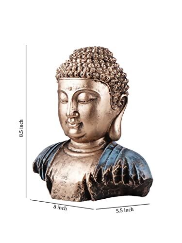 The White Ink Decor Meditation Buddha Idol