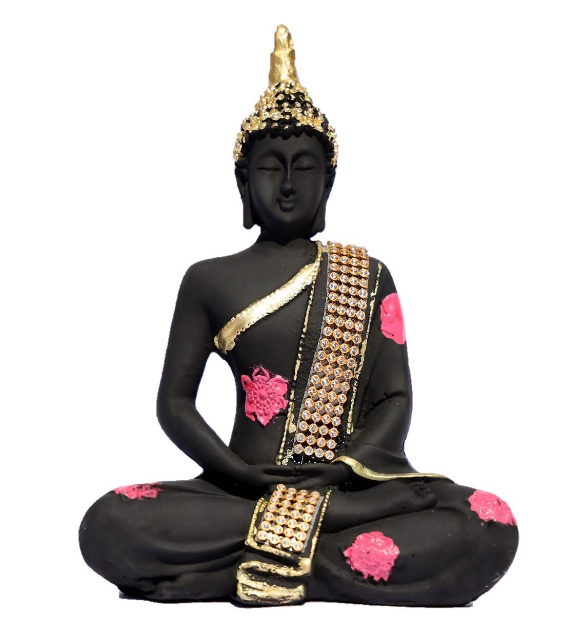 Shri Balaji Enterprises Polyresin Sitting Lord Buddha Idol