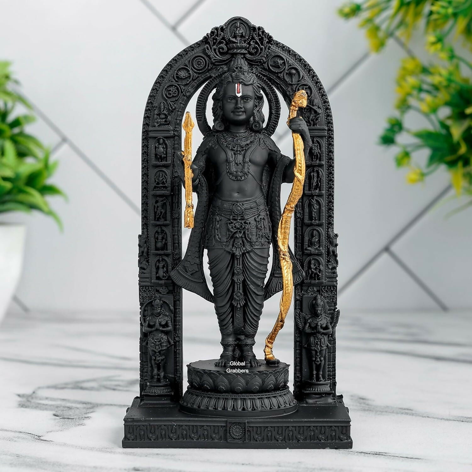 Global Grabbers Polyresin 3D Ram Lalla Ayodhya Idol