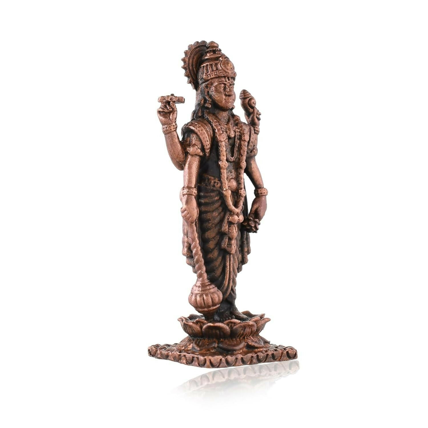 Craftvatika Copper Vishnu Idol