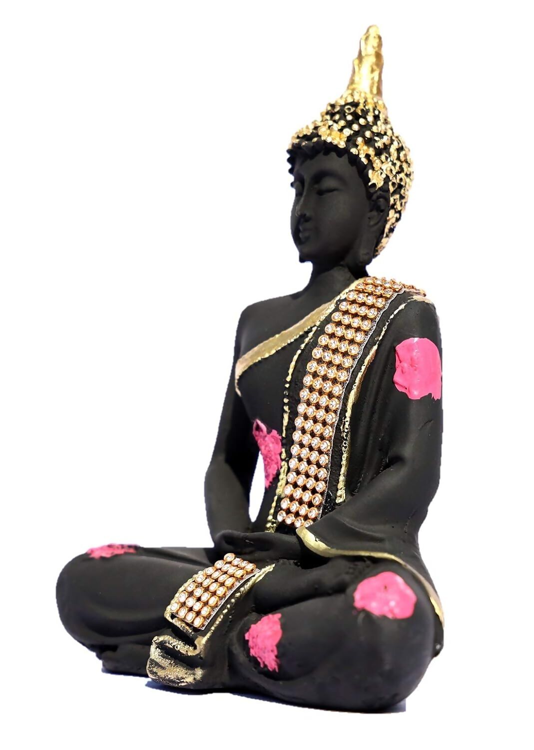 Shri Balaji Enterprises Polyresin Sitting Lord Buddha Idol