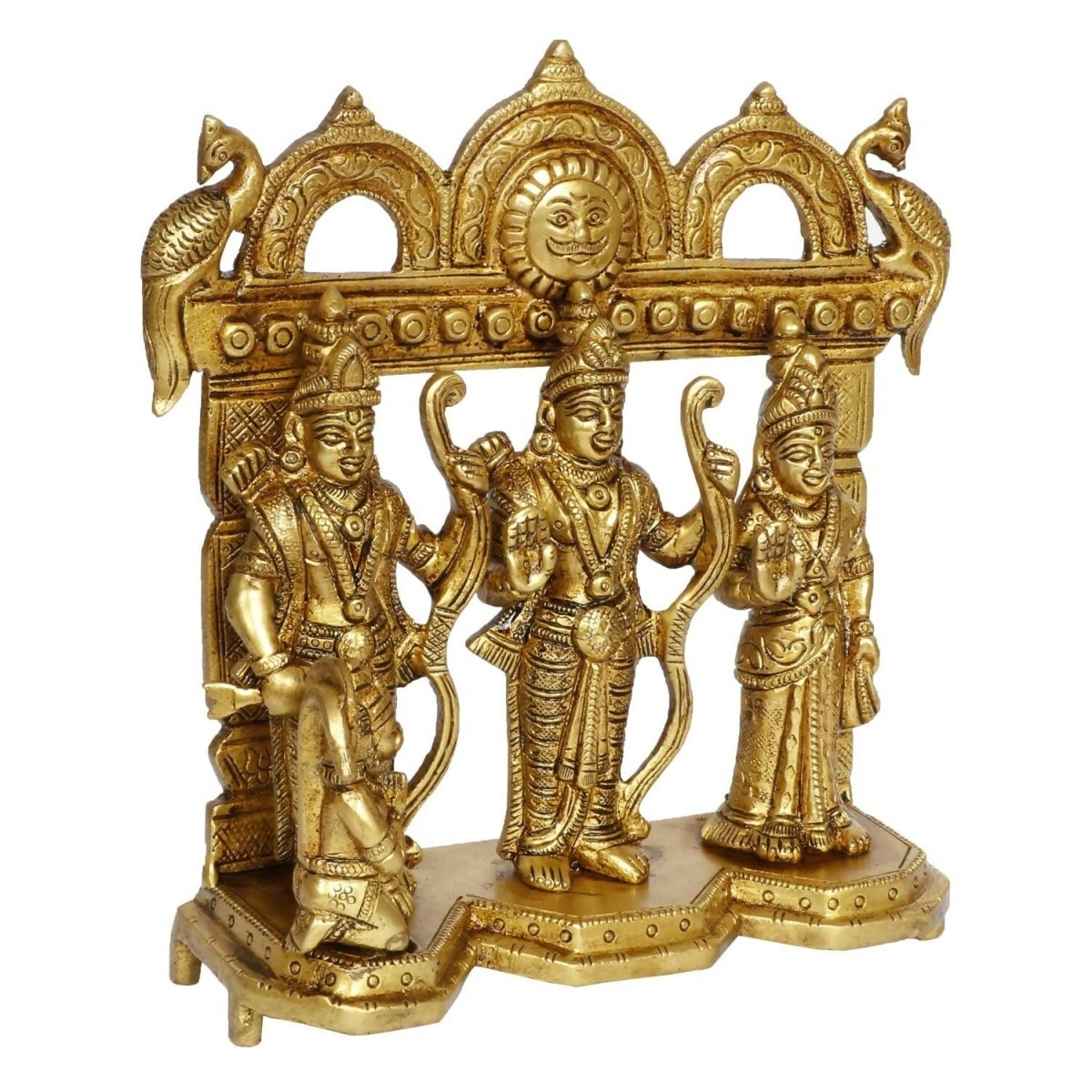 Artvarko Brass Ram Darbar Statue Shree Ram Ji Sita Laxman Hanuman