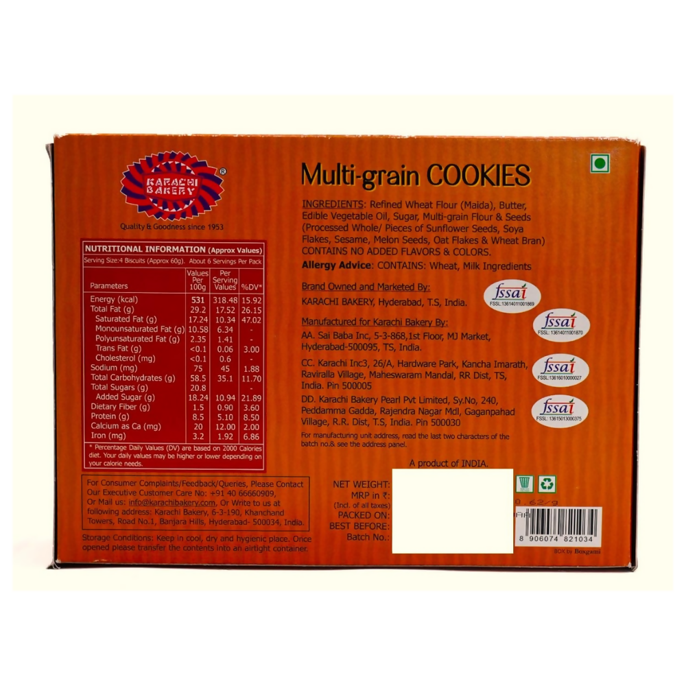 Karachi Bakery Multi Grain Cookies