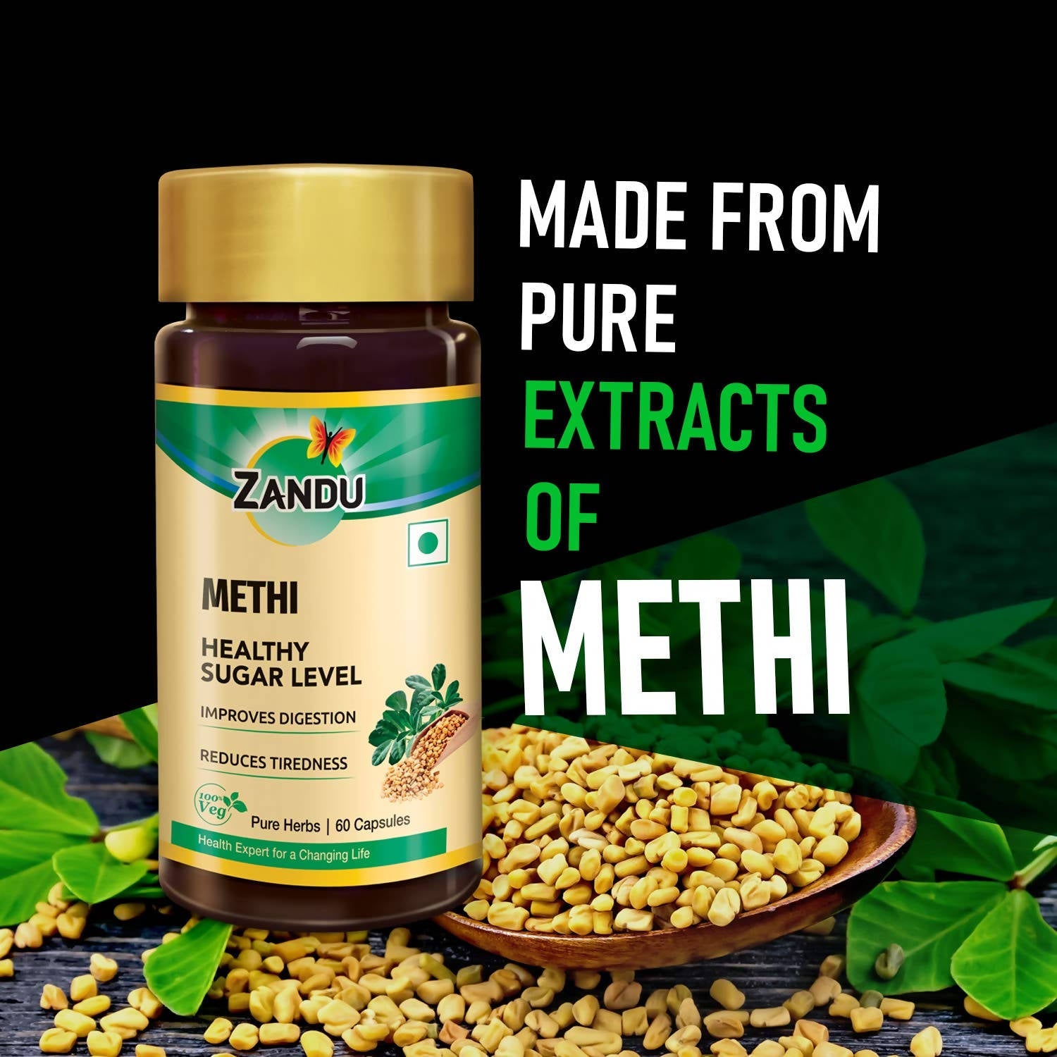 Zandu Methi Healthy Sugar Level Capsules