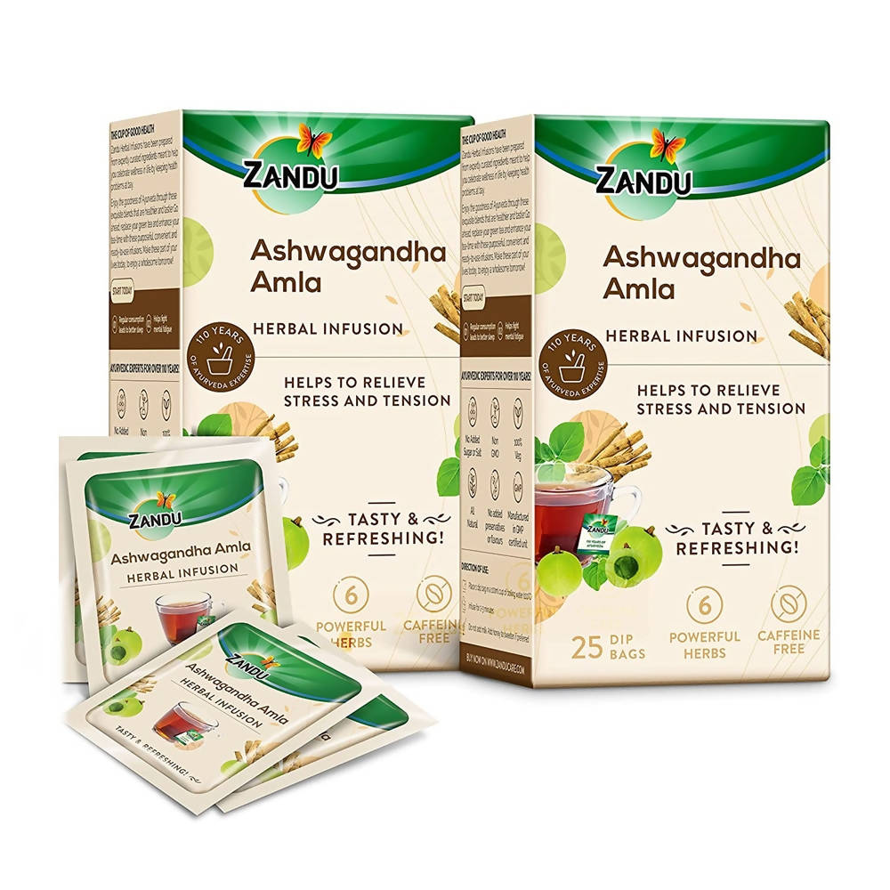 Zandu Ashwagandha Amla Herbal Infusion Tea