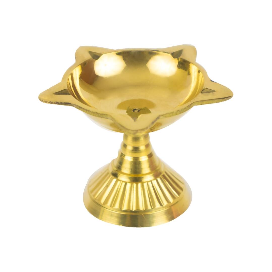 Spillbox Gold-Toned Brass Diya Pooja Essential