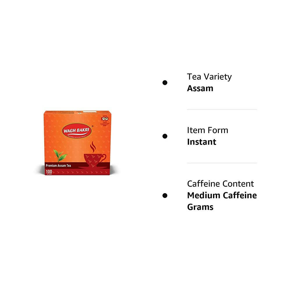 Wagh Bakri Premium Assam Tea Bags (100 teabags)