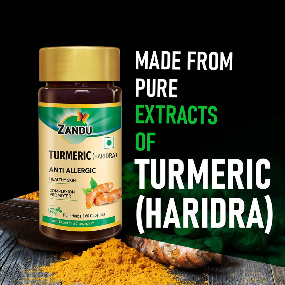 Zandu Turmeric (Haridra) Anti Allergic Capsules