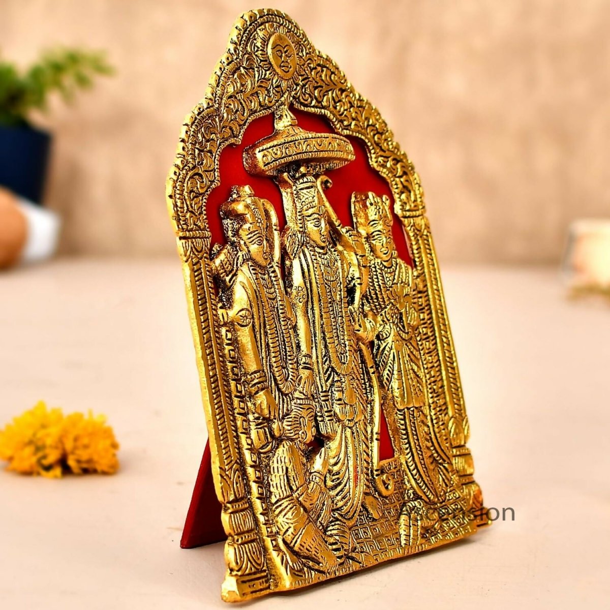 Ascension Metal Plated Ram Darbar Wall Hanging