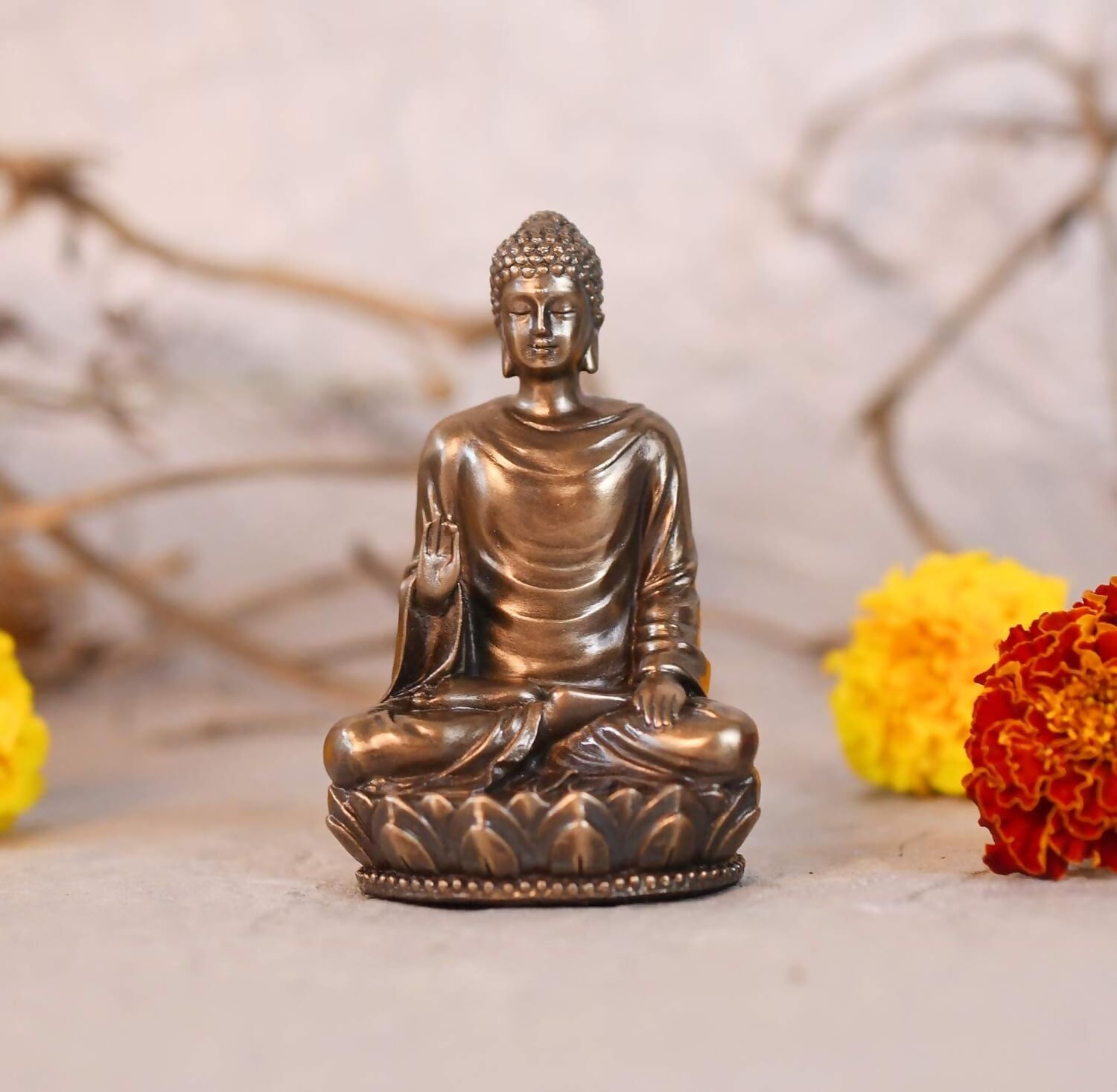 Collectible India Resin Lord Buddha Idol