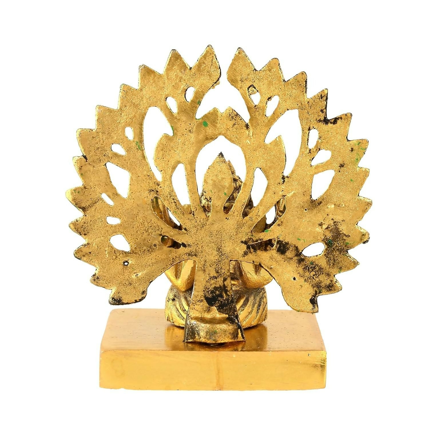 CraftVatika Metal Ganesha Idol Under Tree