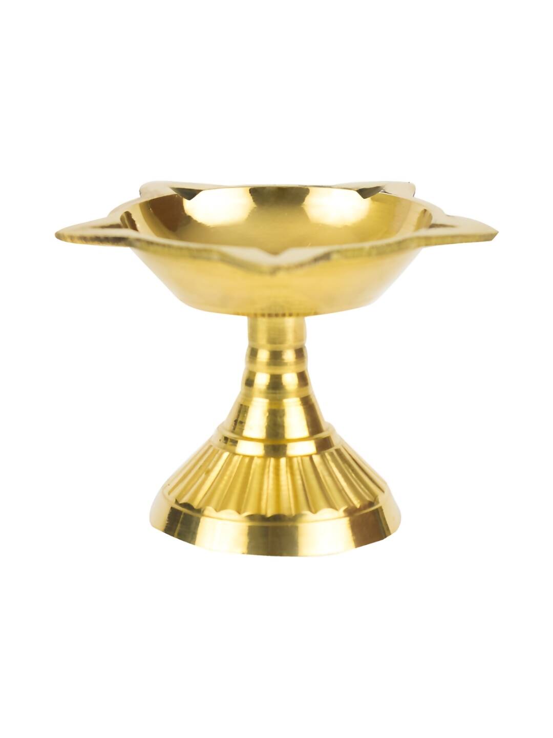 Spillbox Gold-Toned Brass Diya Pooja Essential