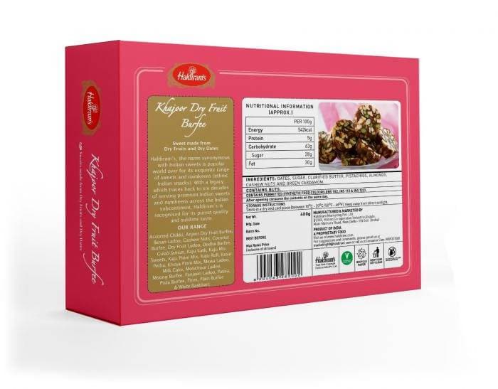 Haldiram's Khajoor Dry Fruit Burfi