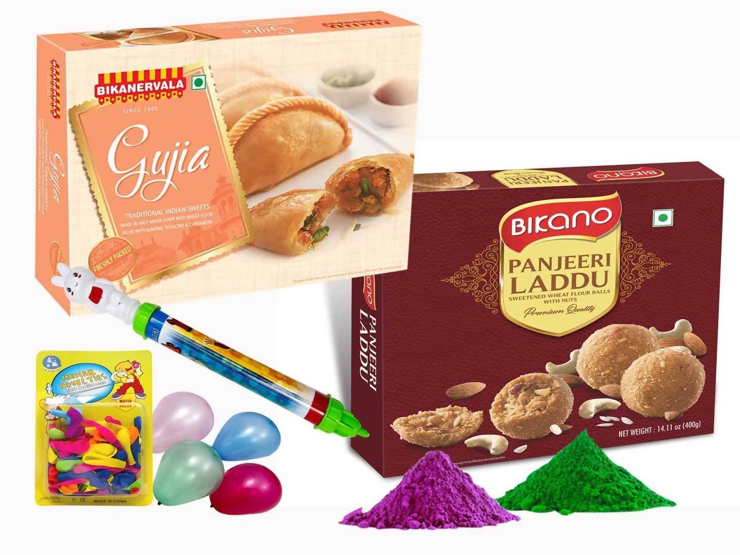 Bikano Panjeeri laddoo with Holi Gujia