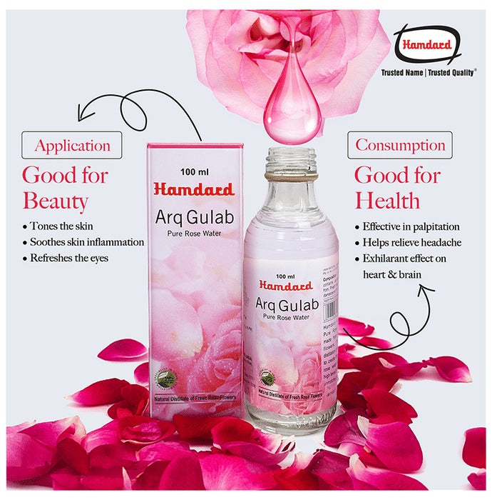 Hamdard Arq Gulab Pure Rose Water