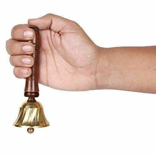 Brass & Wooden Pooja Prayer Ghanta - Indian Hindu Festivals