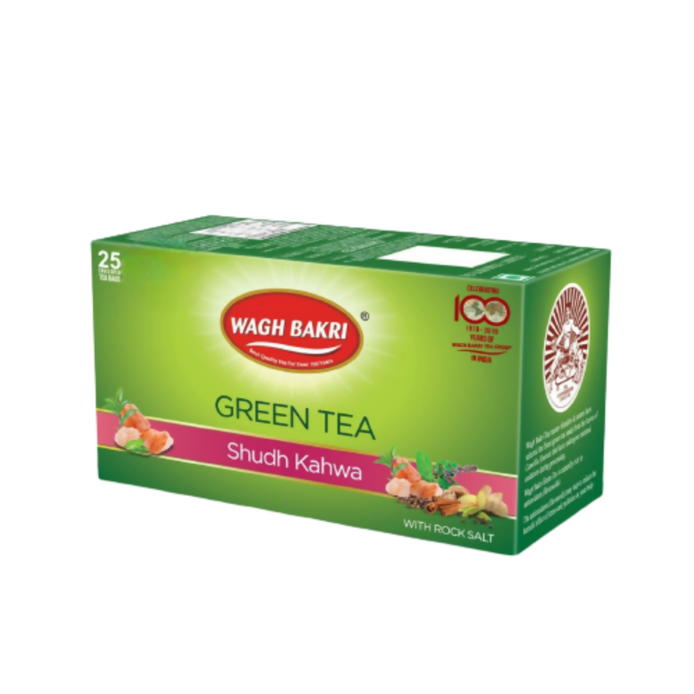 Wagh Bakri Shudh Kahwa Green Tea Bags (25 Tea Bags)