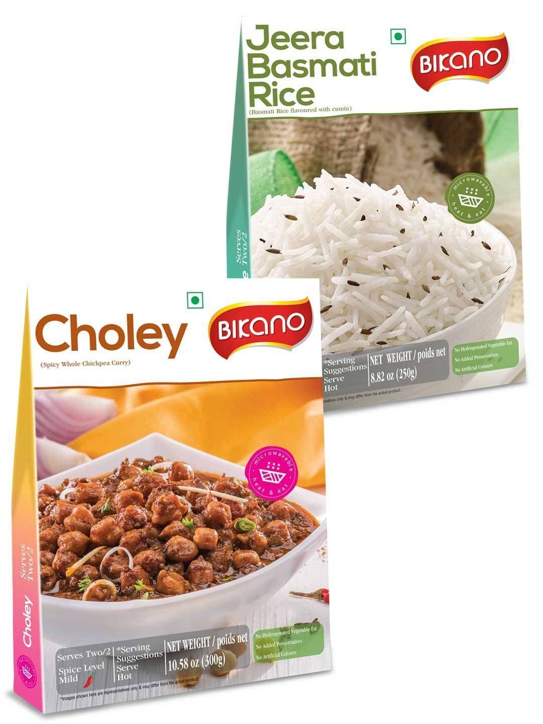 Bikano Punjabi Choley And Jeera Rice