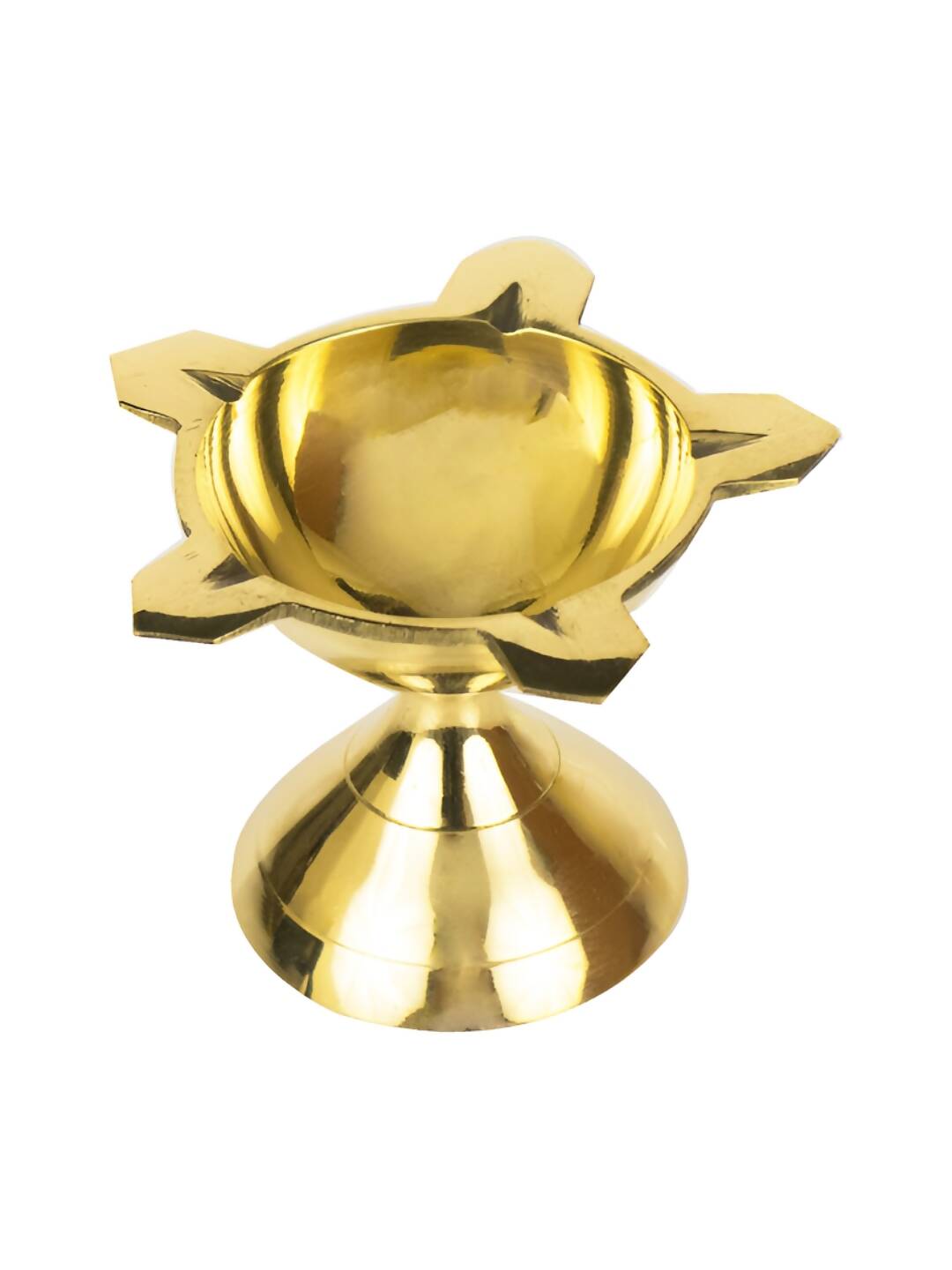 Spillbox Gold-Toned Brass Diya Pooja Essential