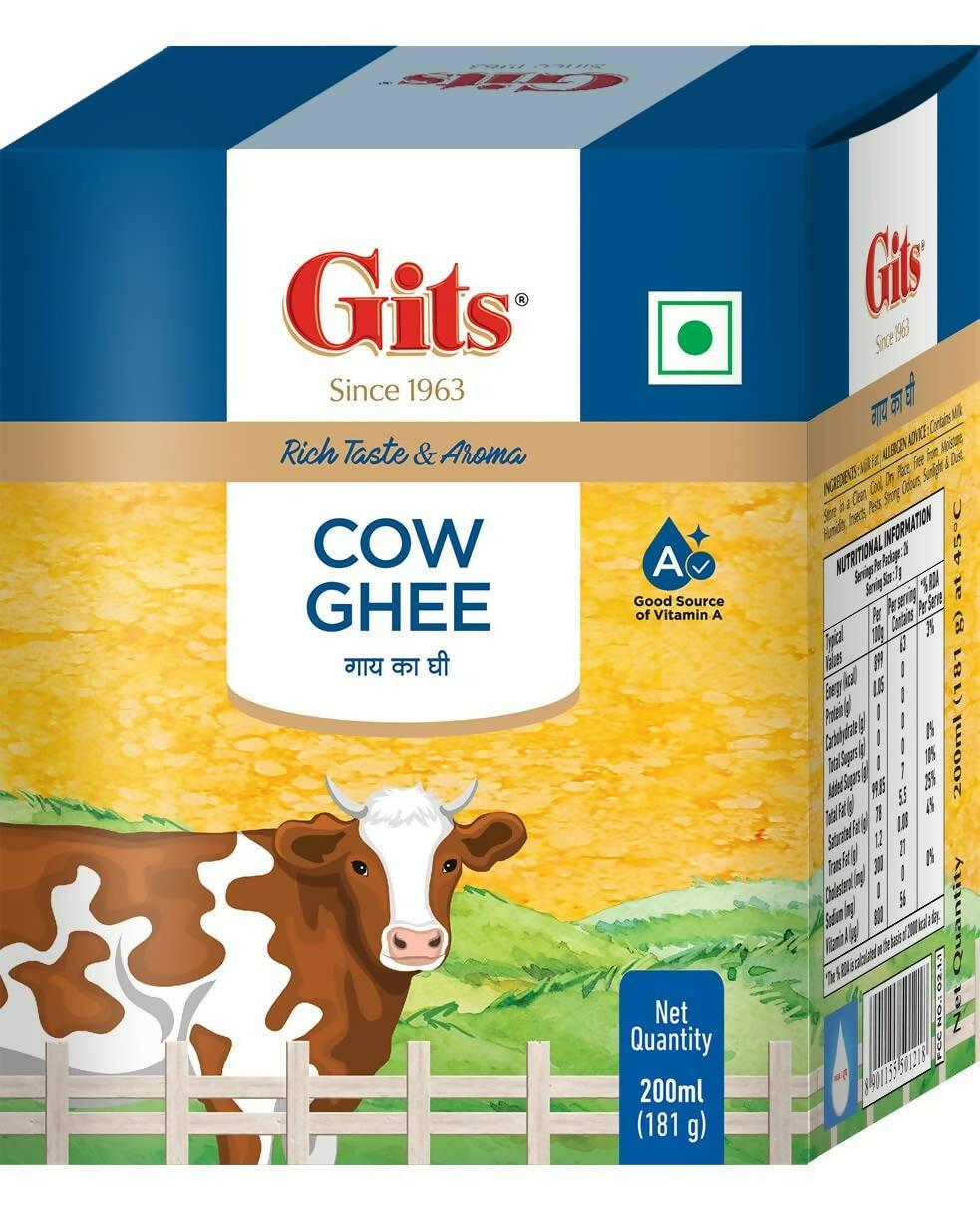 Gits Cow Ghee | Rich Taste & Aroma | Good source of Vitamin A, Delicious, Healthy & Nutritious