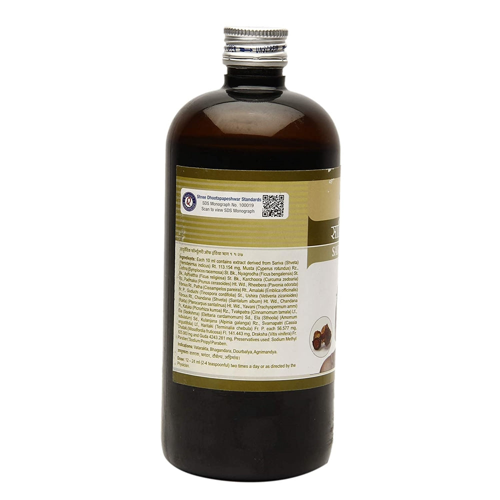 Dhootapapeshwar Sarivadyasava (450 ml)