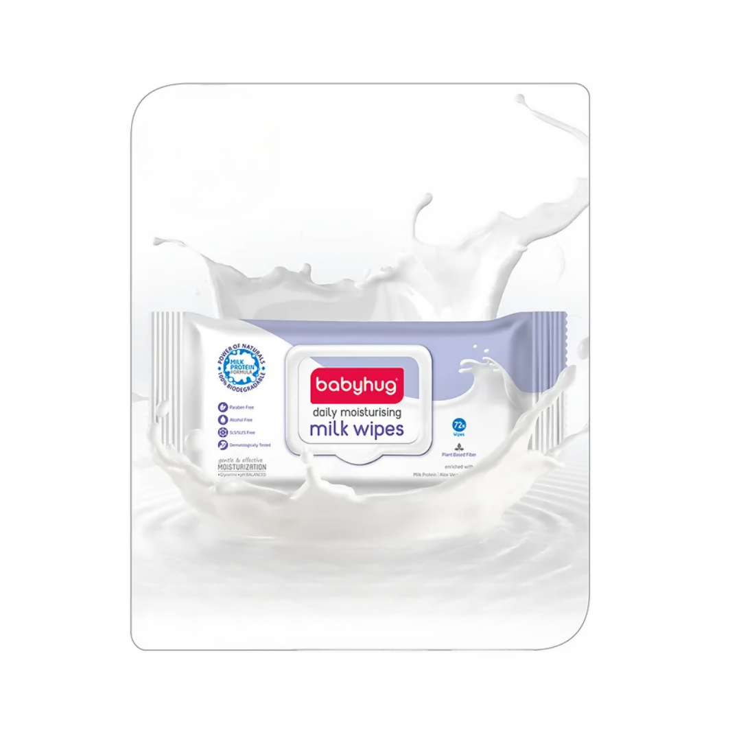 Babyhug Water Daily Moisturising Milk Baby Wet Wipes