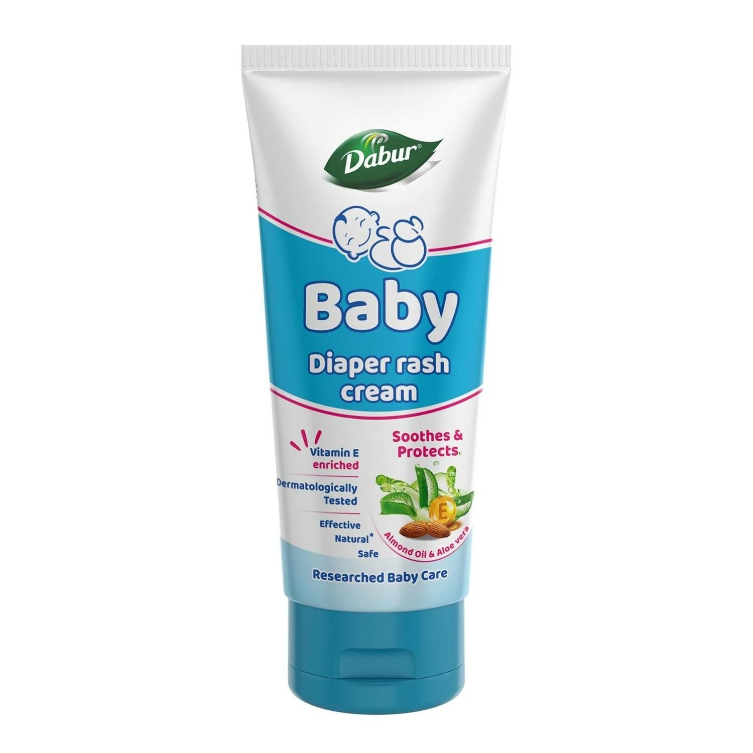 Dabur Baby Rash Cream with Aloe Vera, Almond Oil & Vitamin E for Protection & Prevention against Diaper Rash