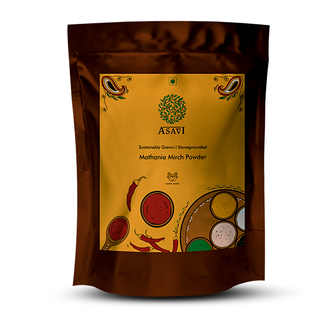 Asavi Stone Grounded Mathania Chilli Powder