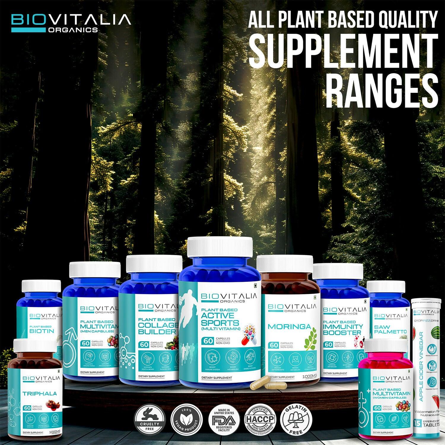 Biovitalia Organics Ashwagandha For Stress & Anxiety Relief Capsules