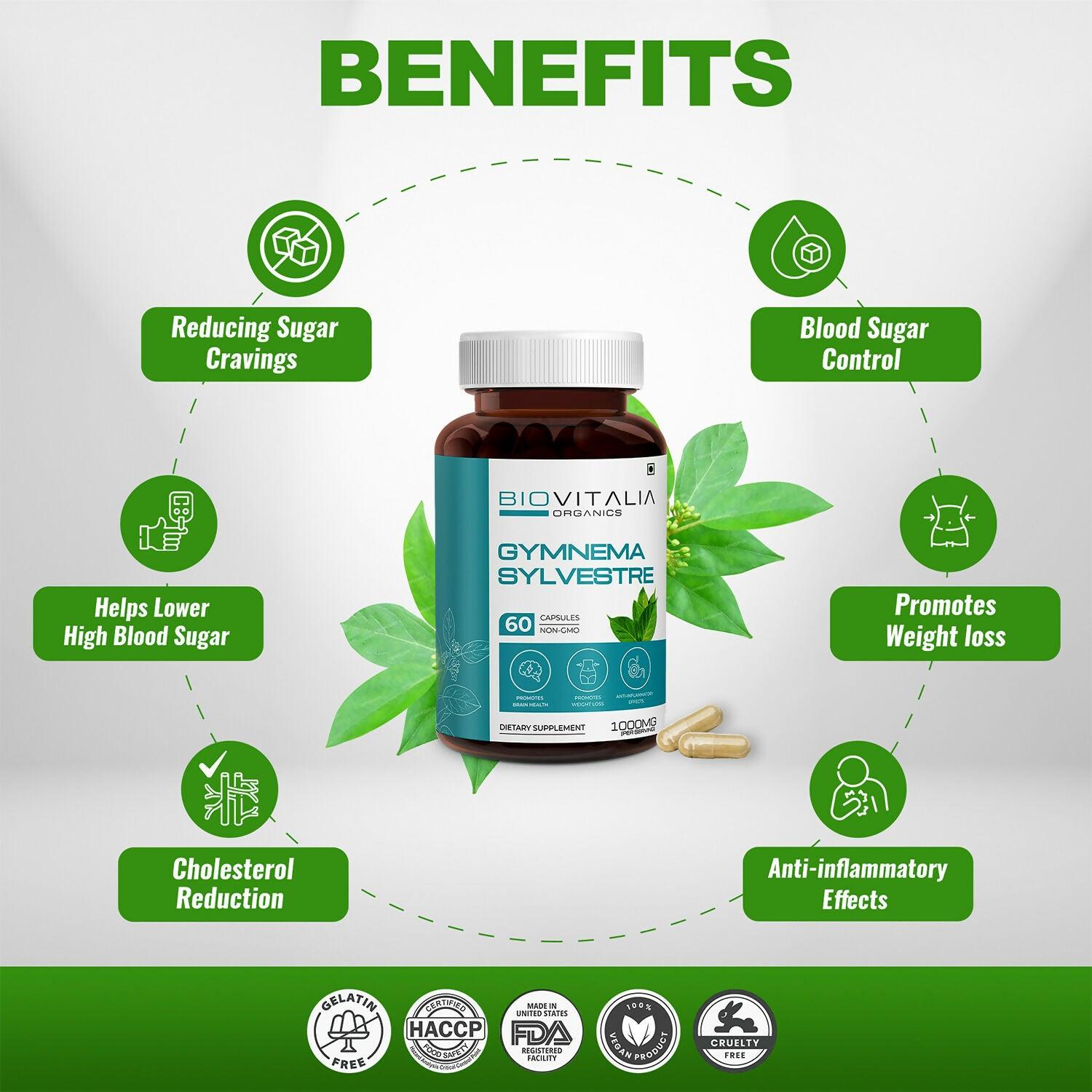 Biovitalia Organics Gymnema Sylvestre Capsules