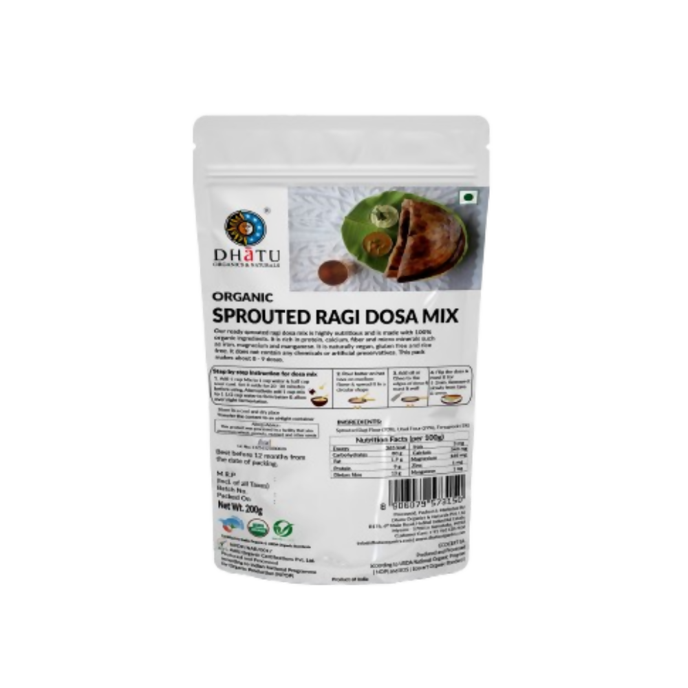 Dhatu Organics & Naturals Sprouted Ragi Dosa Mix