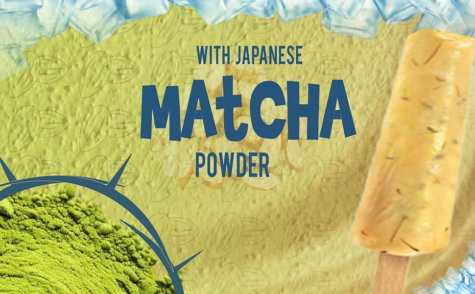 Eteasy Japanese Matcha Sonti Mix Milk Drink Kashmiri Kesar Saffron Mix Powder