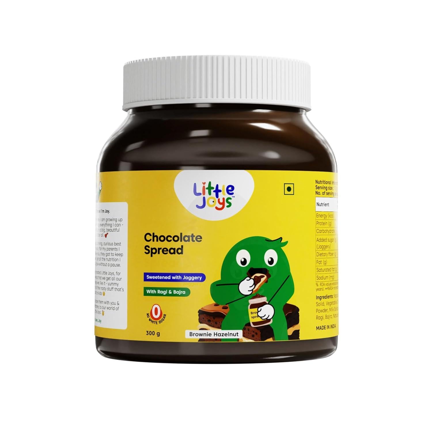 Little Joys Chocolate Spread for Kids With Hazelnut, Cocoa, Ragi & Bajra