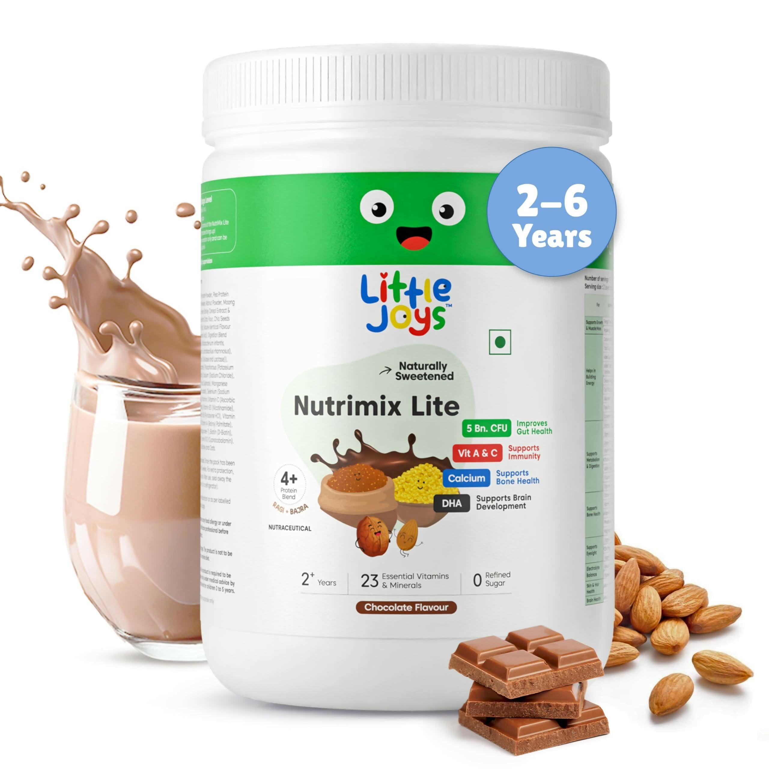 Little Joys Nutrimix Lite Powder for Young Kids (2-6 Years) - Chocolate Flavour