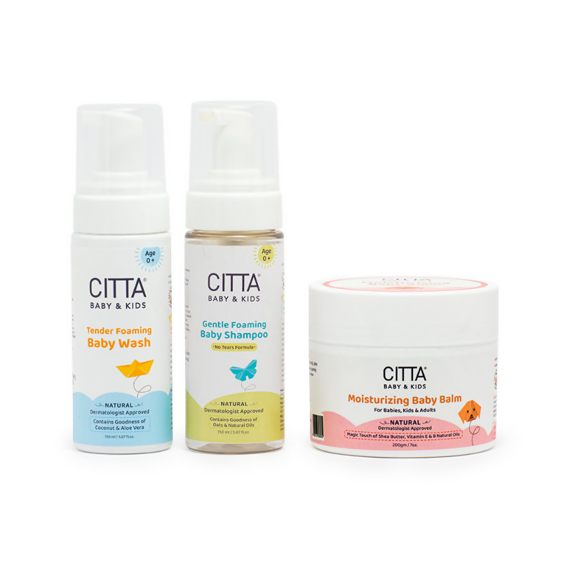 Citta Baby & Kids Baby Bath Set - Baby Body Wash, Baby Shampoo & Baby Balm