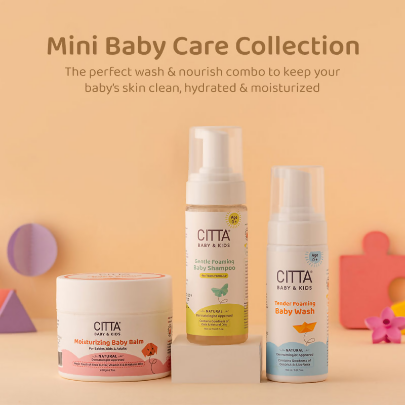 Citta Baby & Kids Baby Bath Set - Baby Body Wash, Baby Shampoo & Baby Balm