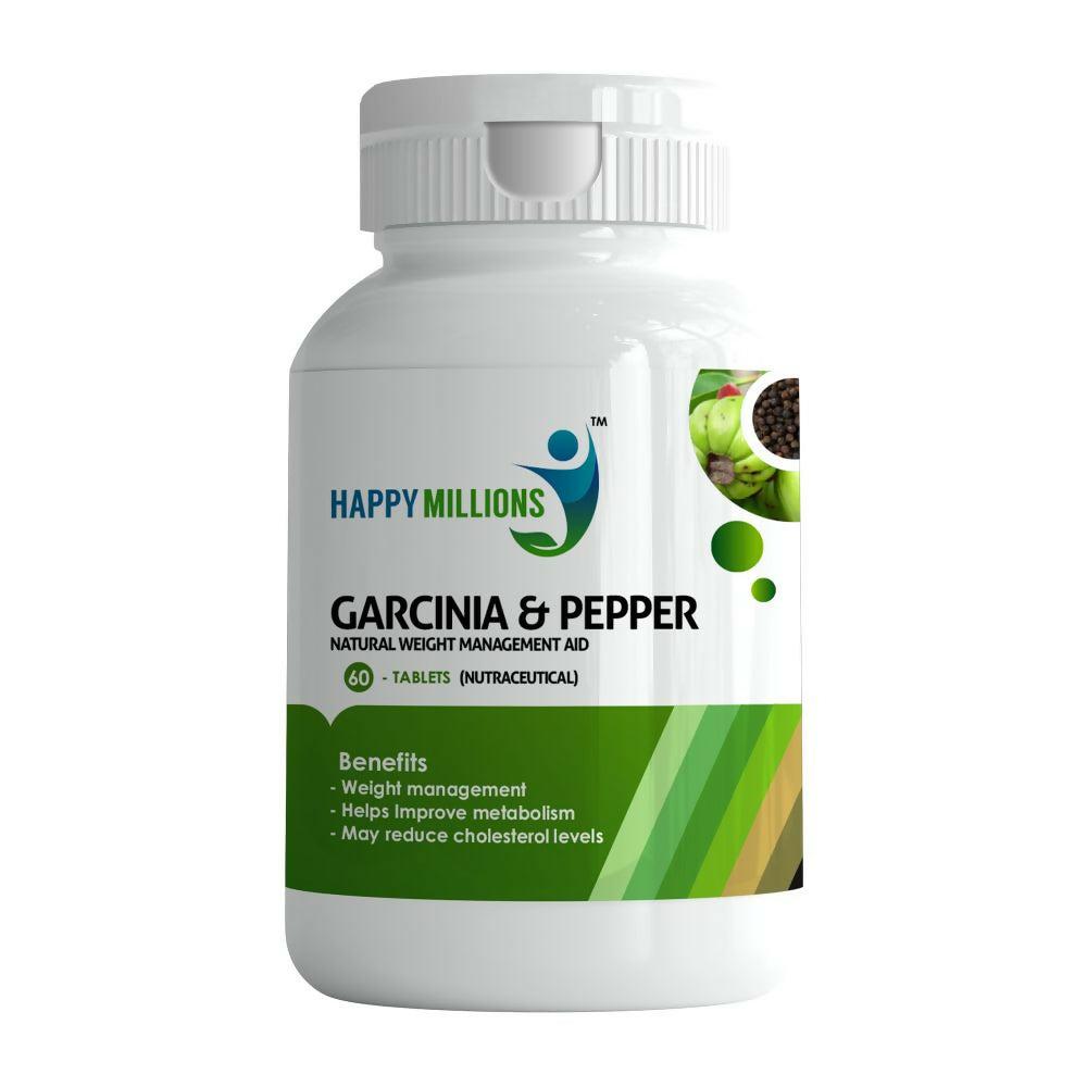 HappyMillions Garcinia & Pepper Weight Loss Tablets