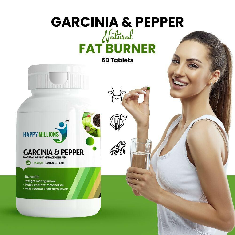 HappyMillions Garcinia & Pepper Weight Loss Tablets