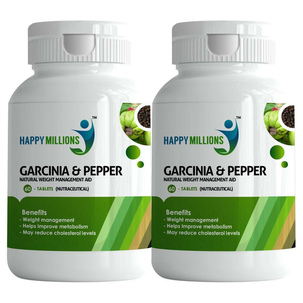 HappyMillions Garcinia & Pepper Weight Loss Tablets